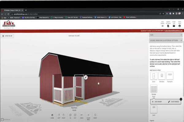 The sales process of choosing a correct building.