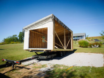 A modular garage delivery in Kentucky