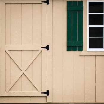 Painted siding for custom sheds in KY and TN