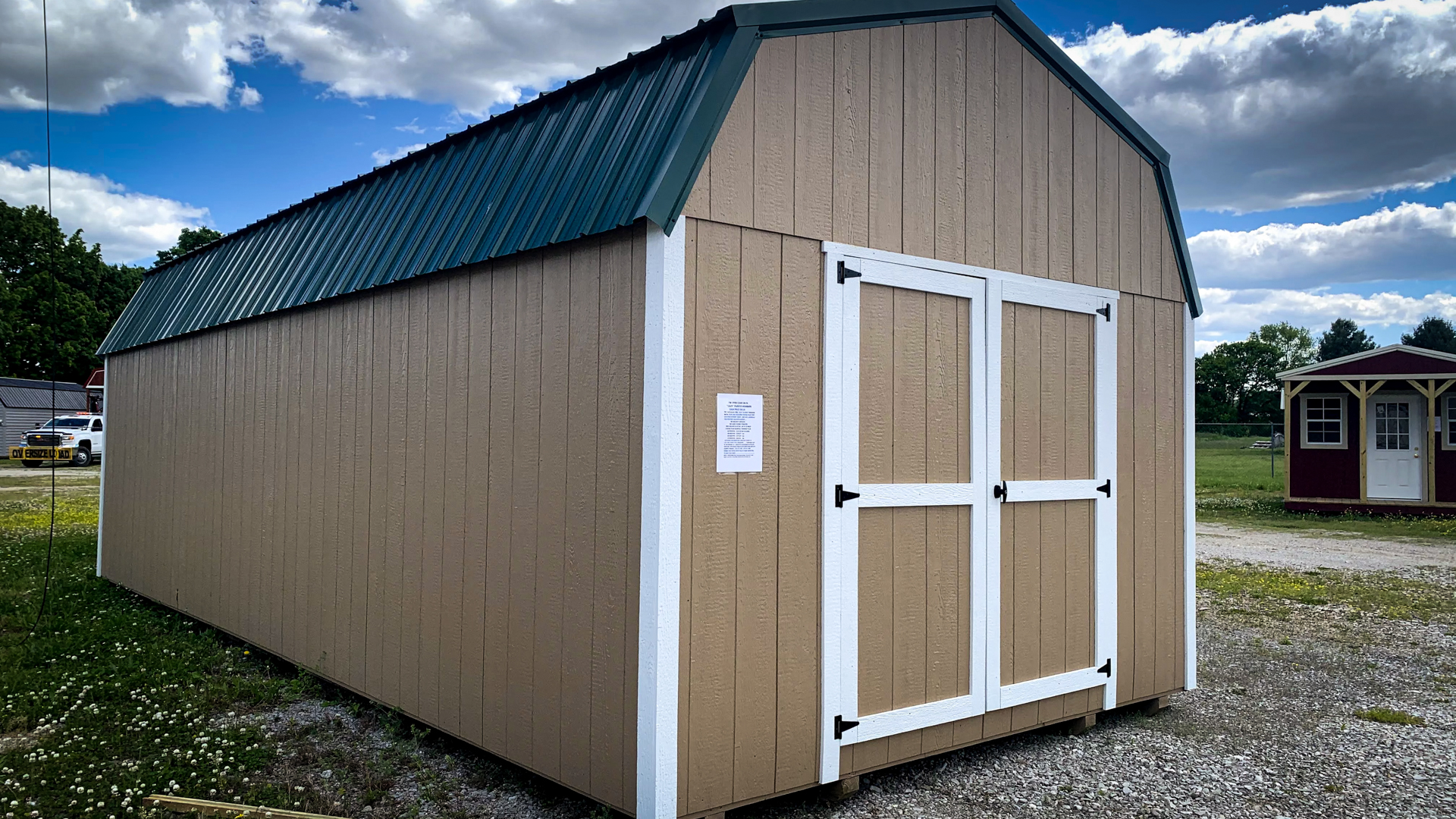 brown shed accent colors