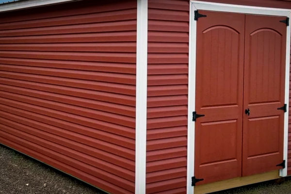 red shed vinyl siding