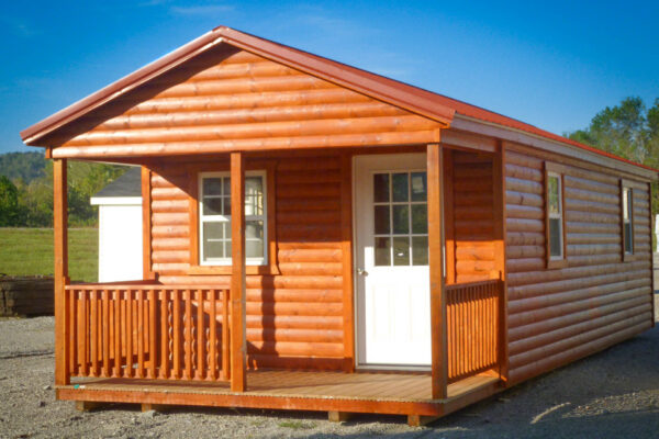 Man cave shed with porch in Kentucky