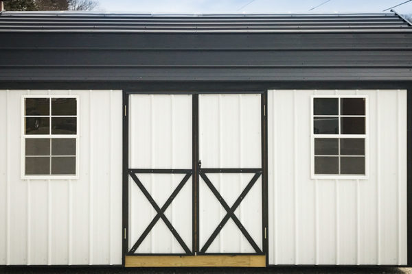 exterior of high barn metal shed for sale in KY and TN