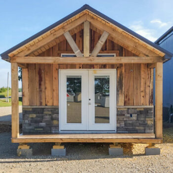 Affordable and unfinished tiny home shells made by Esh's Utility Buildings.