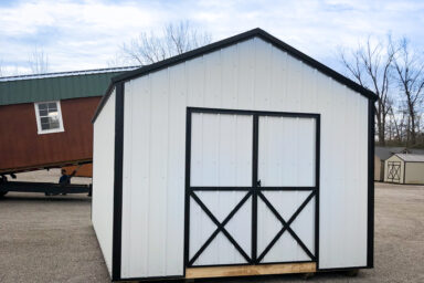 white metal shed siding option