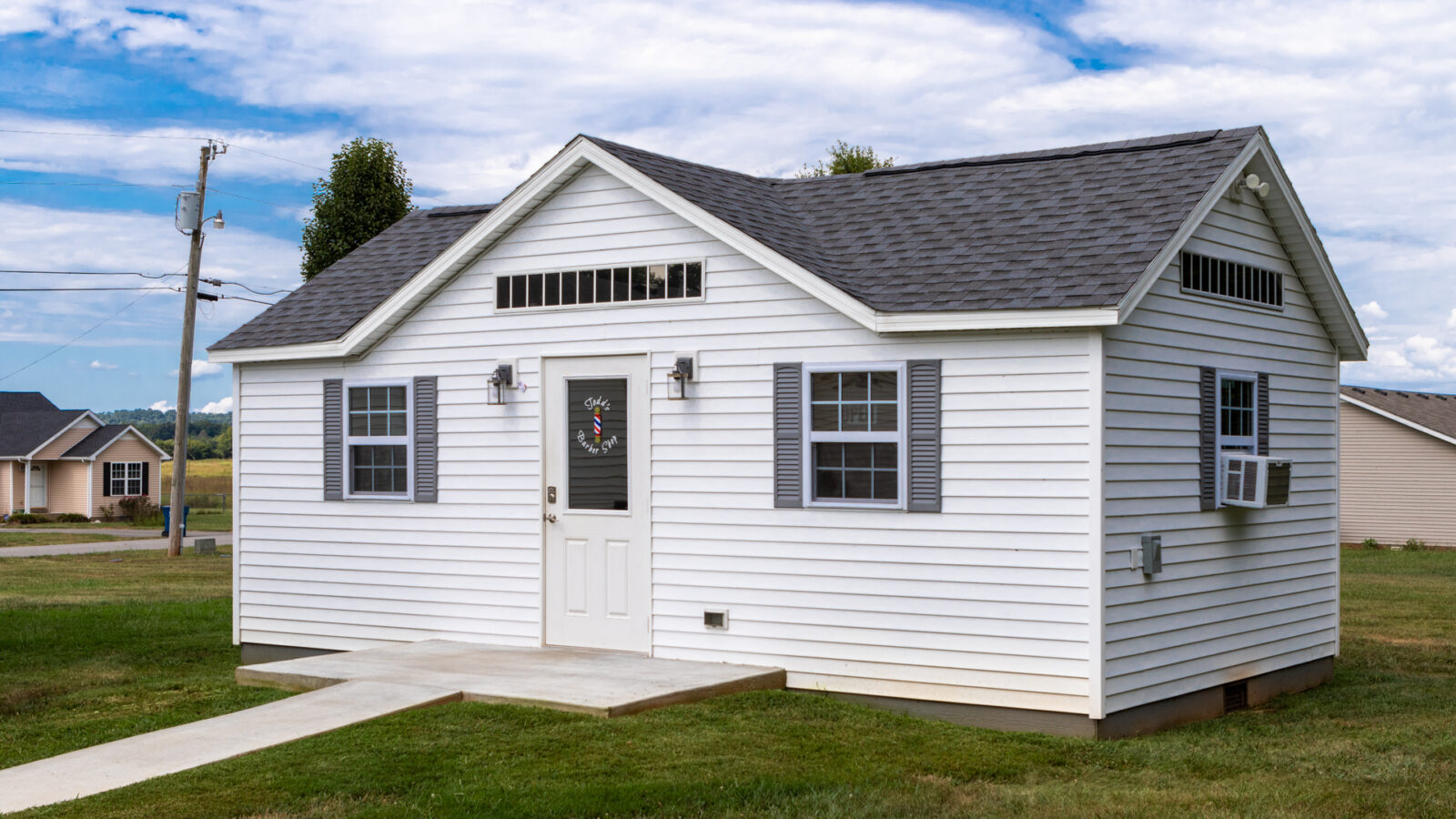 ranch cottage shed with dormer for sale