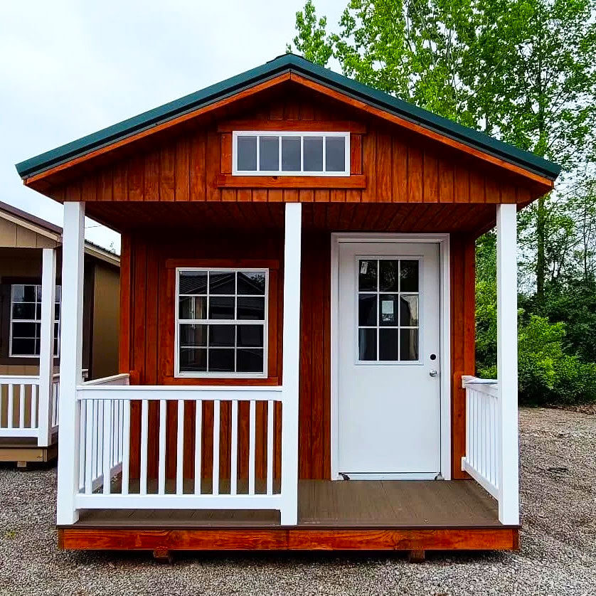 mahogany 200sq ft shed cabin