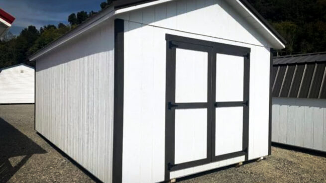 white shed
