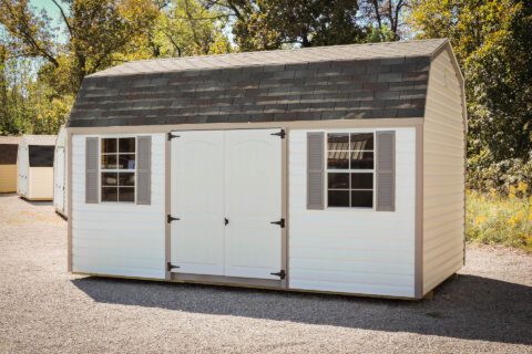 Tan gym shed in Tennessee