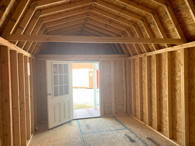 The interior of a gym shed in Kentucky.