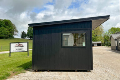 skillion tiny home shells built by Esh's Utility Buildings