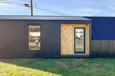 Montana A-Frame Tiny Home Shell built by Esh's Utility Buildings