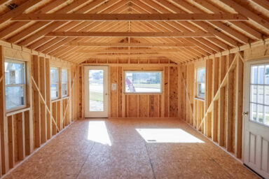 the interior of a Nordic tiny home shells available in tn and ky