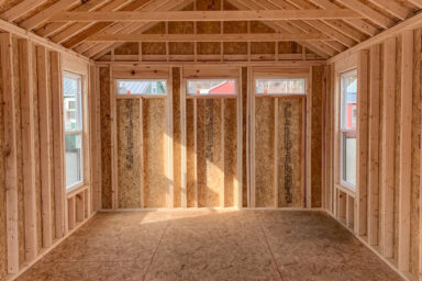 the interior of a Nordic tiny home shells available in tn and ky