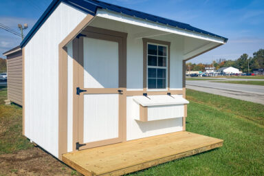 A prefab animal shelter for sale in Kentucky for chickens