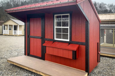 A prefab pet shed for sale in Kentucky for chickens