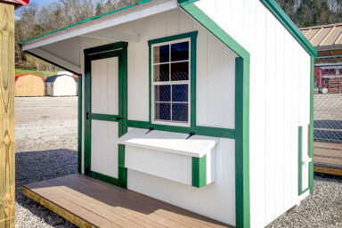 A prefab pet shed for sale in Tennessee for chickens
