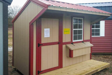 A rent-to-own chicken coop for sale in Tennessee