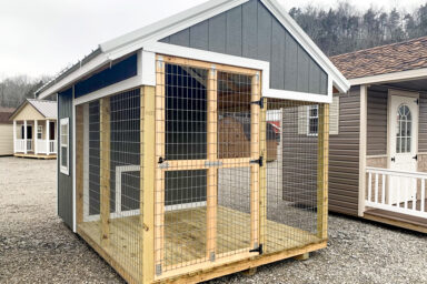 A prefab outdoor dog kennel for sale in Kentucky