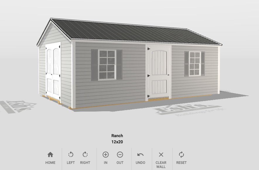 12x20 shed with a 3d shed builder