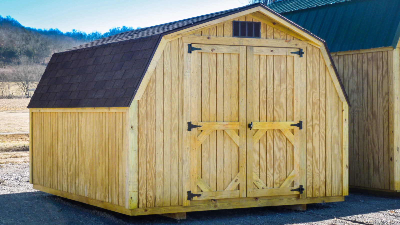 exterior of outdoor storage shed for sale in KY and TN