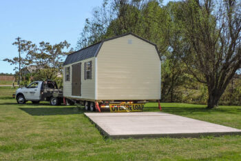 shed delivery by Esh's Utility Buildings