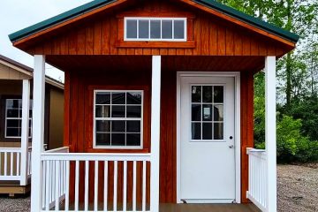 mahogany 200sq ft shed cabin