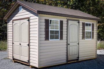 A vinyl rent to own storage building in TN