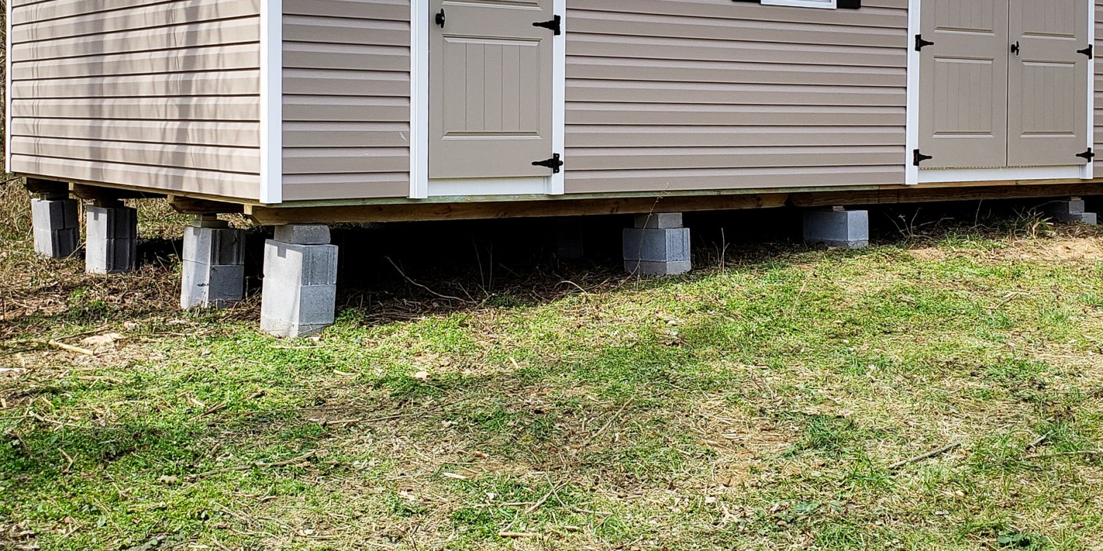 Shed Foundations and Shed Delivery Esh's Utility Buildings