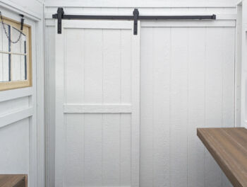 the interior door of a garden shed available in ky and tn