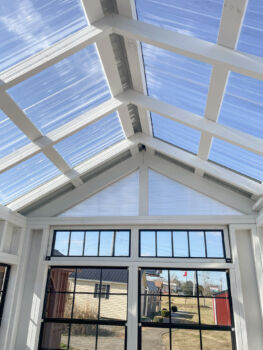 interior of a greenhouse shed by esh's utility buildings