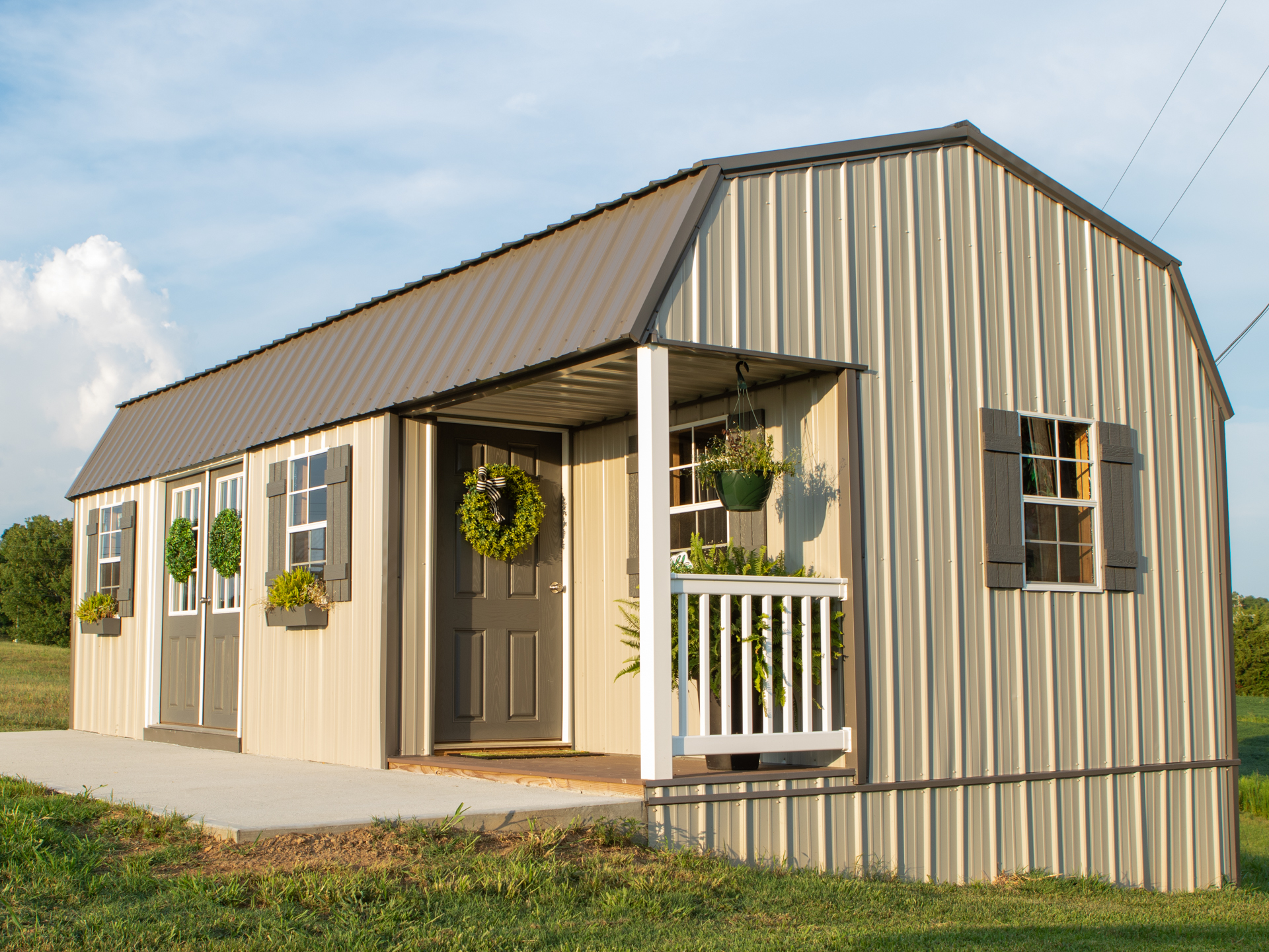 high barn lofted tiny home shell for sale