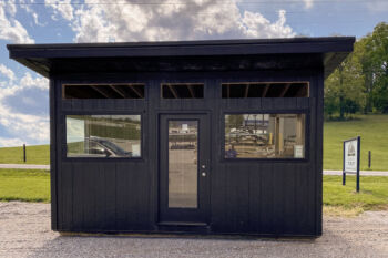 modern slanted roof skillion shed for sale in Ky and Tn