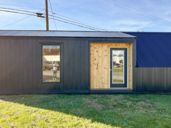 Montana A-Frame Tiny Home Shell built by Esh's Utility Buildings