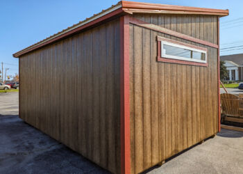 skillion single-slope shed for sale by Esh's Utility Sheds