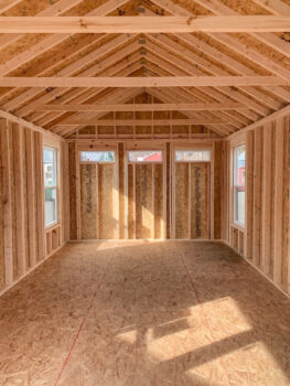 the interior of a Nordic tiny home shells available in tn and ky